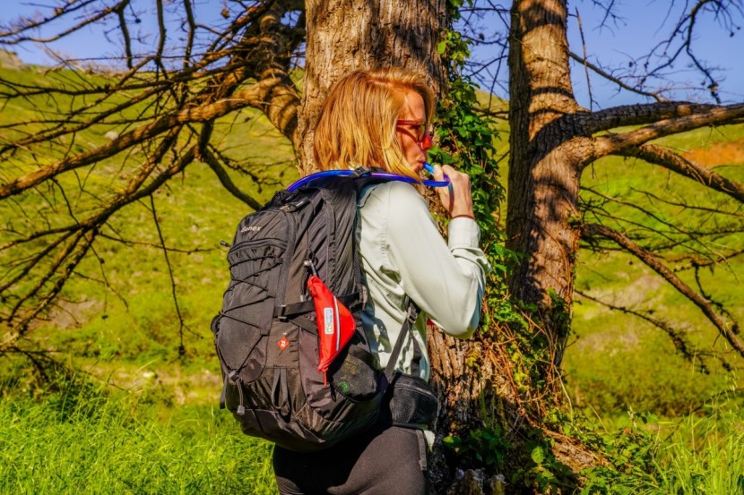 gonex updated 35l - we used the laptop sleeve to hold our water reservoir, but had to...