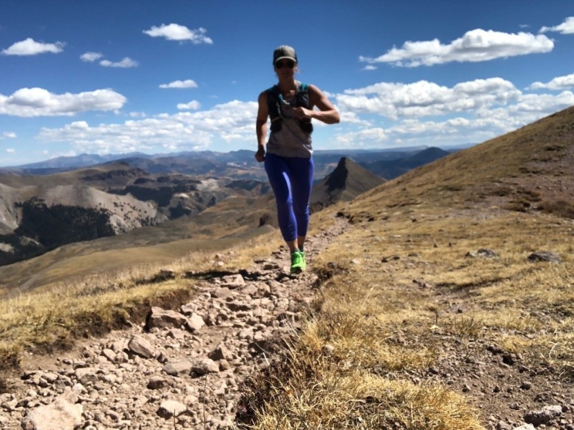 hydrapak shape-shift reservoir - running up to uncompahgre peak with our favorite running companion...