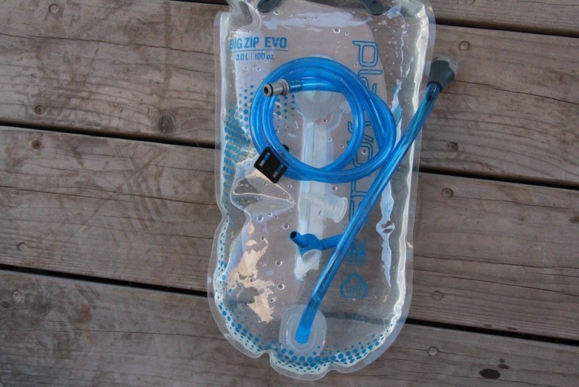 hydration bladder - all components come apart for cleaning. you can take all tubes off...