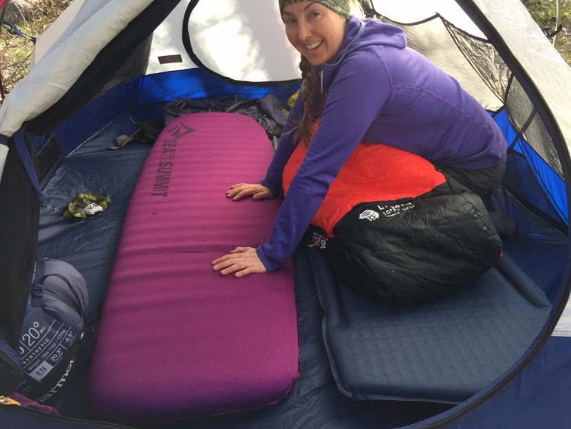 sleeping pad womens - the sea to summit comfort plus is a good choice for car camping trips.