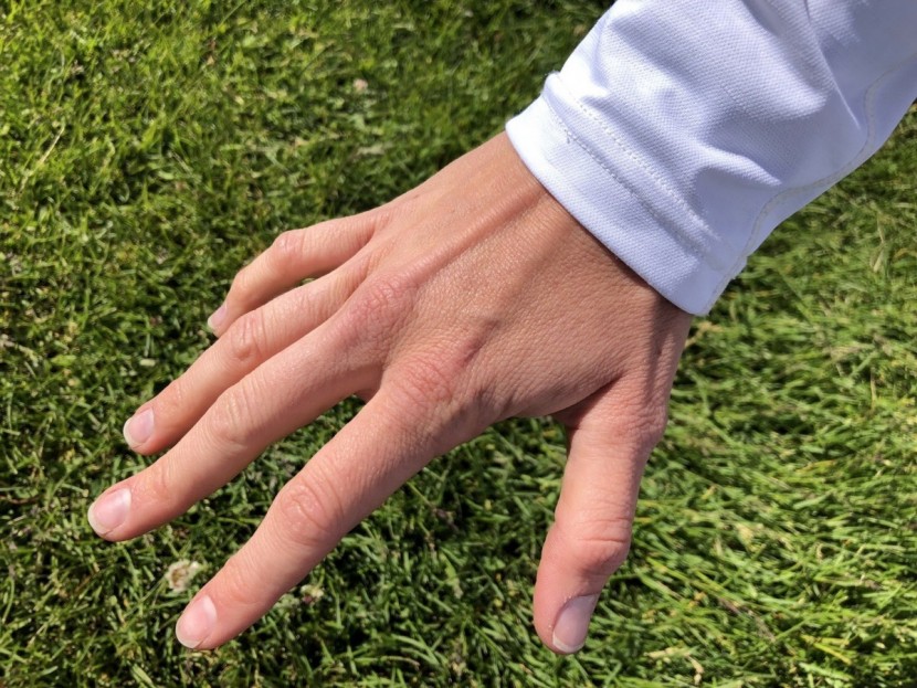 prana eileen long sleeve - the sleeves are long enough but don&#039;t offer much back-of-the-hand...