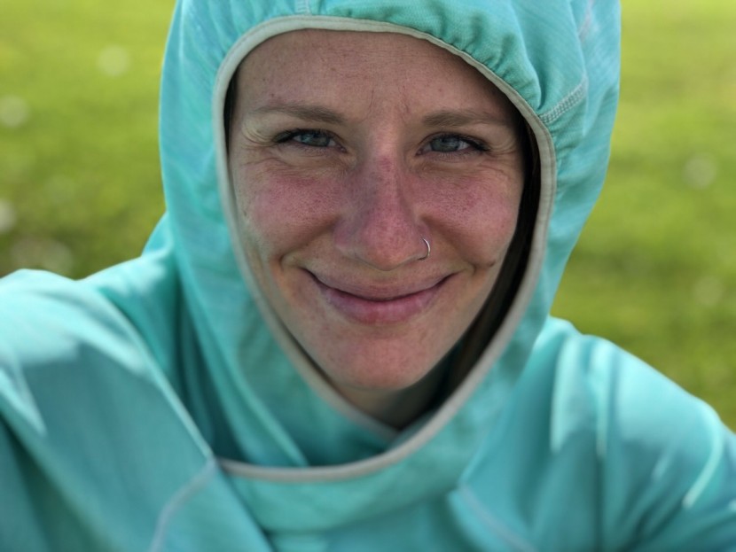 patagonia sunshade hoody for women - not the most stylish hood, but it certainly stays up in a stiff...