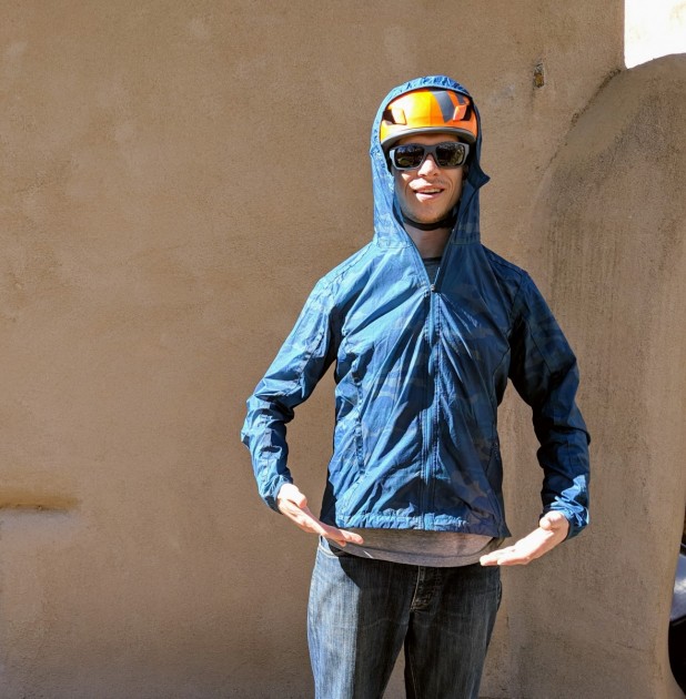 kuhl parajax - coming up a little short with the hood pulled up over a helmet. if...