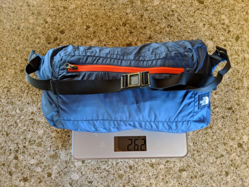 the north face fanorak - this jacket weighs 9.25 ounces (shown on the scale as 262 grams) --...