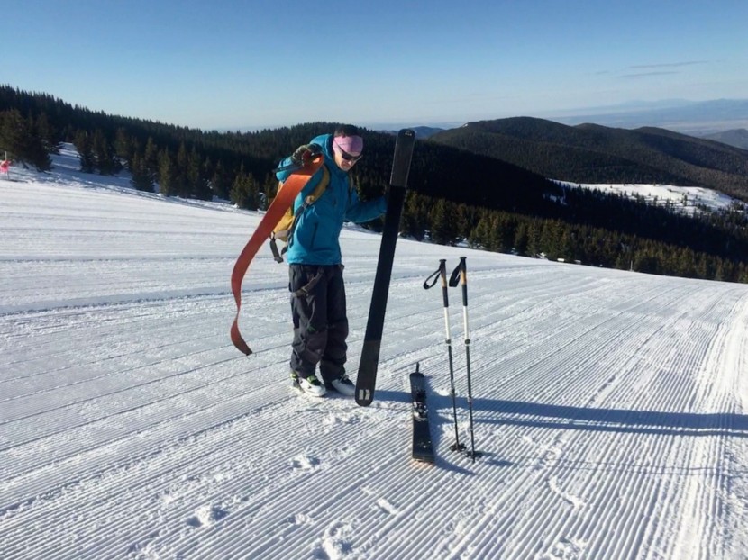 marmot ether driclime - ripping climbing skins in the wind can be frustrating. but you can...