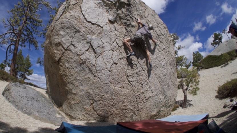 testing the black diamond mondo, drop zone, and organic simple on a...