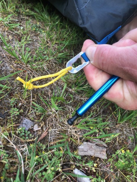 sierra designs convert 2 - the poles snapped into place with a simple but very secure system...