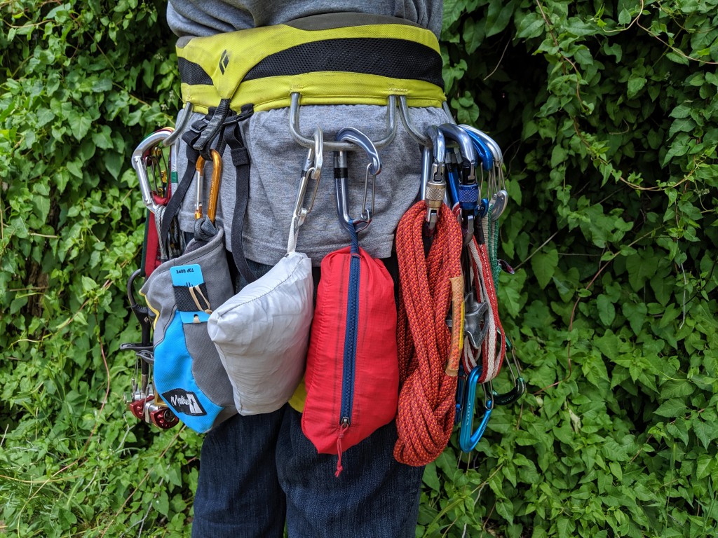 wind breaker jacket - lighter than most other pieces hanging off your harness, why not...