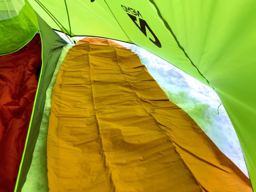 nemo dragonfly 2 - we don't necessarily recommend sleeping in the vestibule, but you...