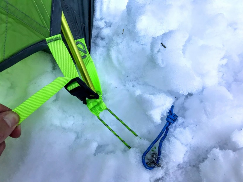 nemo dragonfly 2 - the webbing and poles are all color coded and the stakes are easy to...