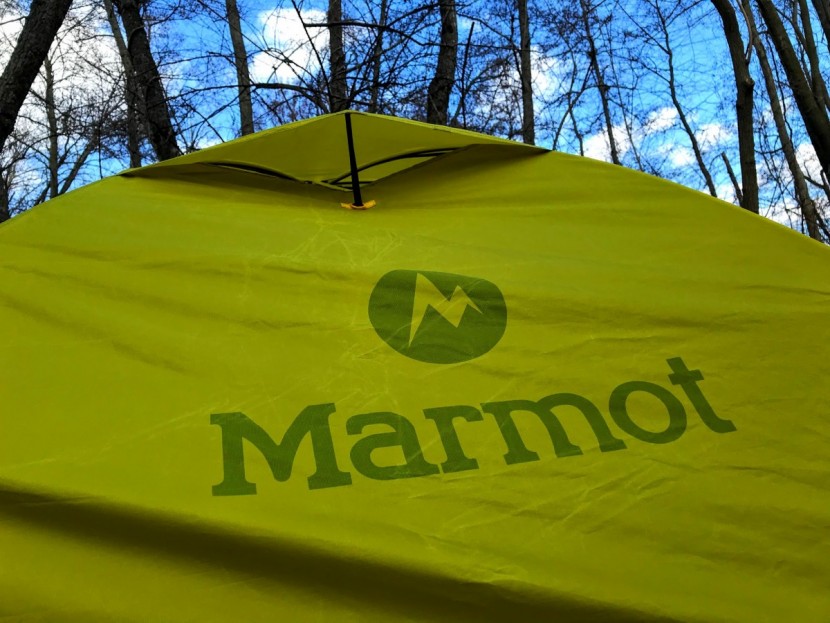 marmot tungsten ul2 - the massive vent at the top keeps this model well ventilated.