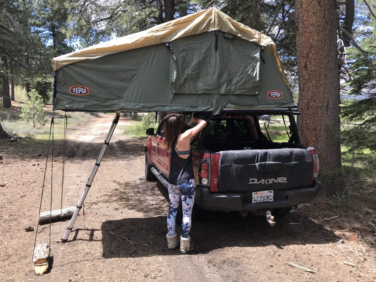 Thule Tepui Autana 3 Review (The extended awning over the entrance on the Autana protects the ladder from the weather as well...)
