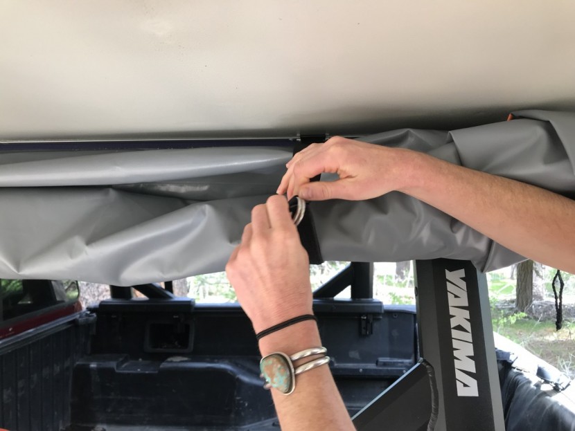 thule tepui kukenam 3 - with the tepui covers, the cover straps are also used to roll the...