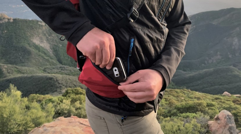the zippered waist belt pockets could conveniently fit our phone!
