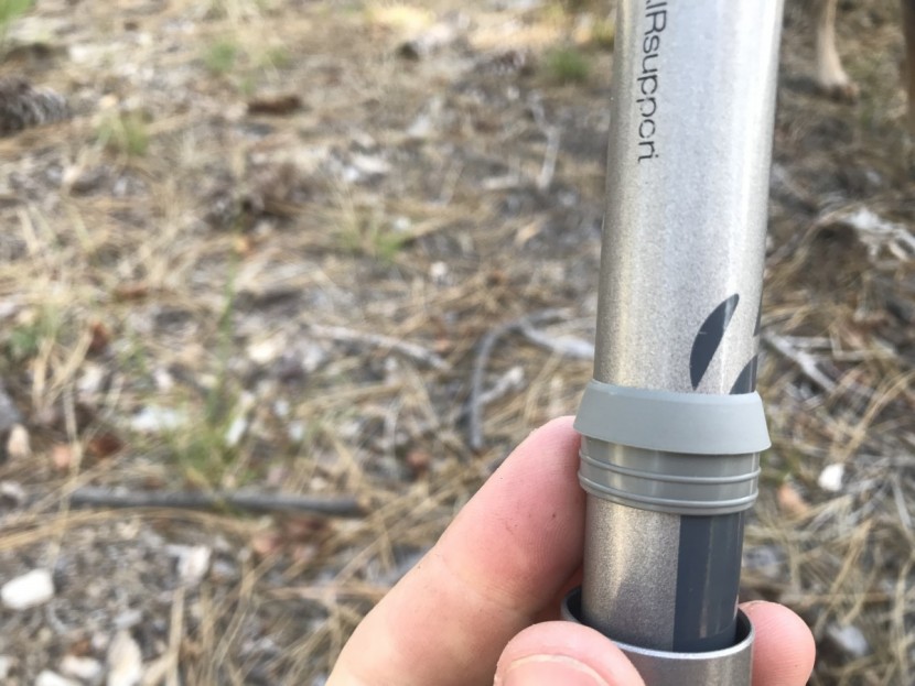 bontrager air support - this pump has a sliding rubber gasket that keeps the pump closed...