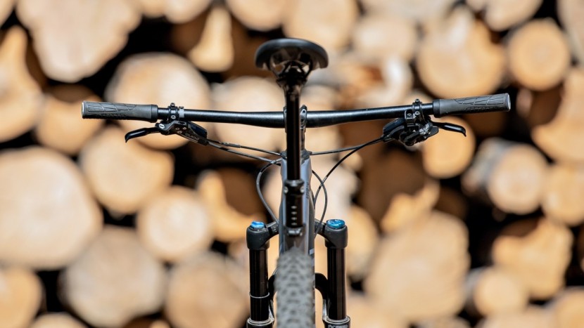 a clean and sensible cockpit with a handful of house brand components.