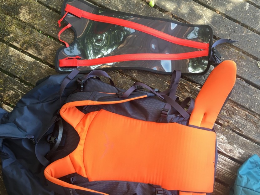 osprey mutant 52l - this pack climbed impressively well even when we removed the plastic...