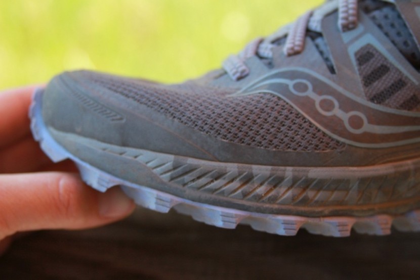 saucony peregrine iso for women - the forefoot offers a good level of sensitivity on the trail.