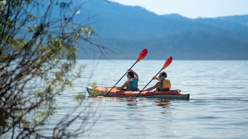 inflatable kayak - the advancedframe boats cut cleanly through the water with their...