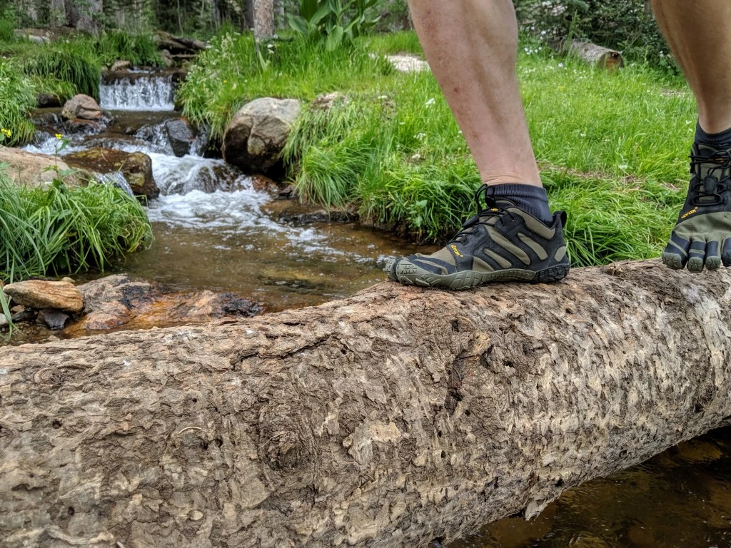 vibram v-trail 2.0 barefoot shoes review - for off-trail travel, you will appreciate how the grippy outsole of...