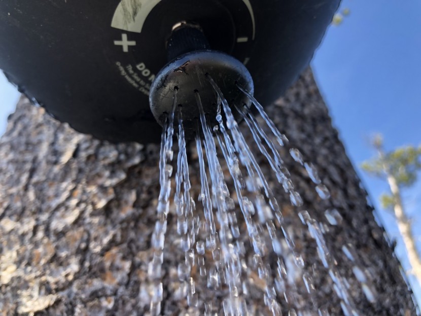 sea to summit pocket shower - decent coverage and a long-lasting flow make this model stand out...