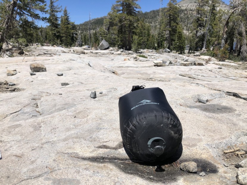 camping shower - the pocket shower has a completely open top for easy filling from a...