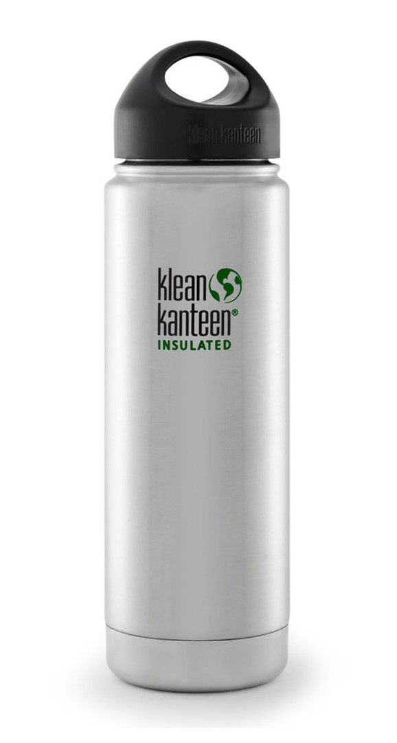 Klean Kanteen 20oz Insulated Chrome Water Bottle
