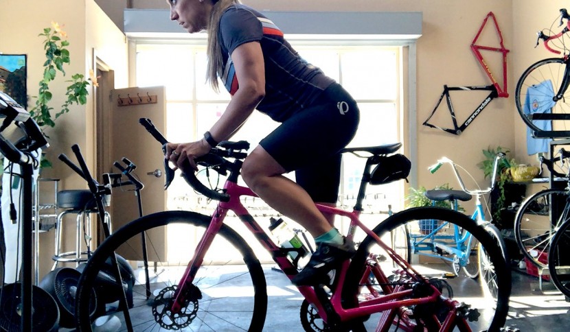 we also tested these shorts with our bike on a trainer to see...
