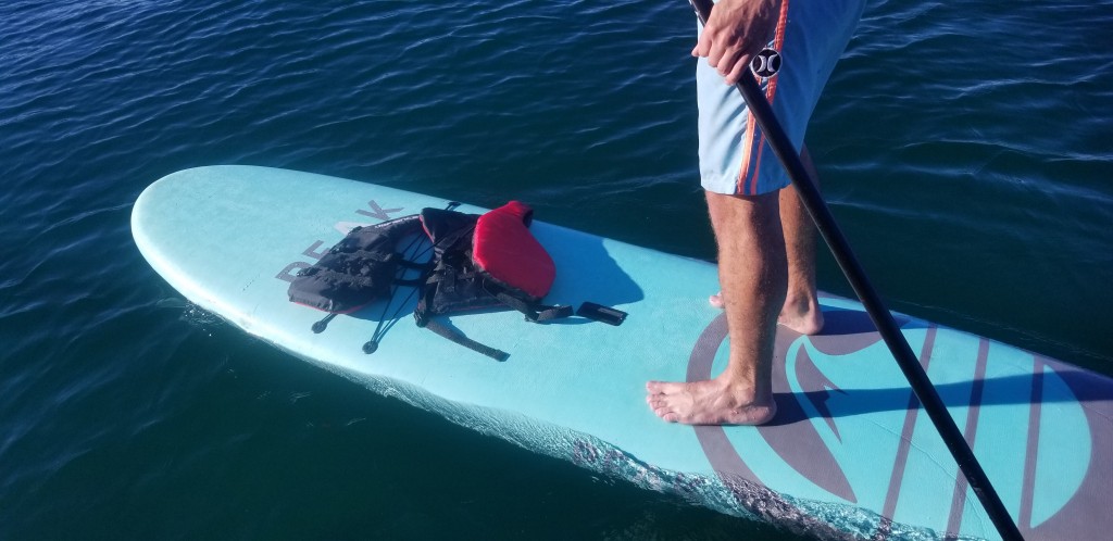 peak escape - this sup can get a little shaky when the wind or waves pick up but...