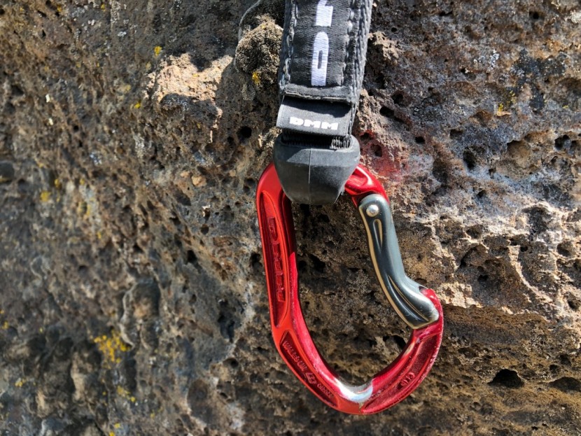 dmm alpha sport quickdraw - these hot-forged alpha carabiners are extra large, and some of the...