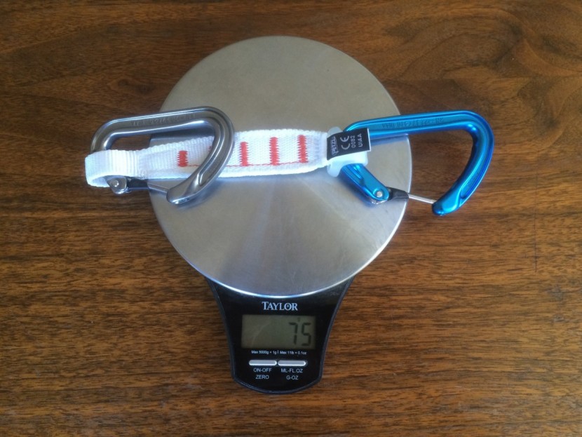 petzl ange finesse - at a mere 75 grams for the "s/l" combo draw, or 2.6 ounces, this is...