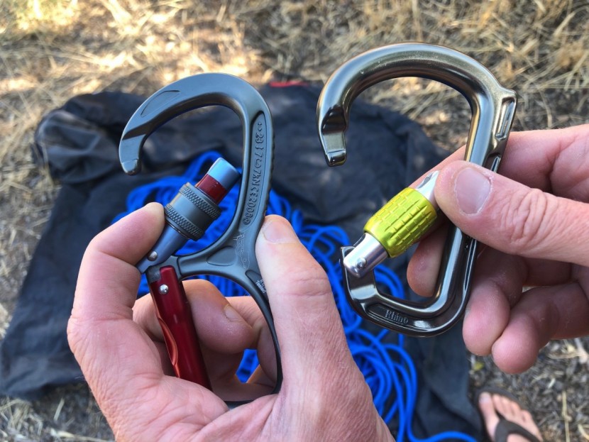 mad rock gemini - comparing the amount of gate clearance between the gemini on the...