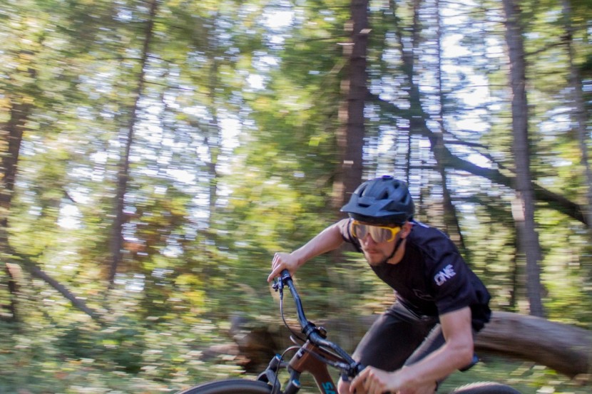 poc aspire - at speed and on rough trails, the aspire stays put and performs well.