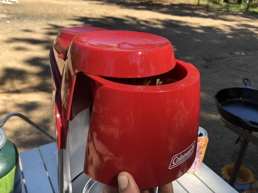 thumbnail image 2 of Coleman Quikpot 10 Cup Propane Coffee Maker 4500 Btus Brews 10 Cups In 18 Minutes Outdoor Coffee Maker For Camping Hunting Tailgating More 2 of 12