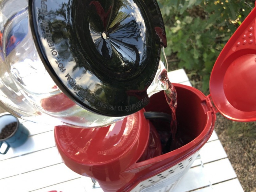 coleman quikpot propane - yes, this is a large brewer. but it has a myriad of problems that...