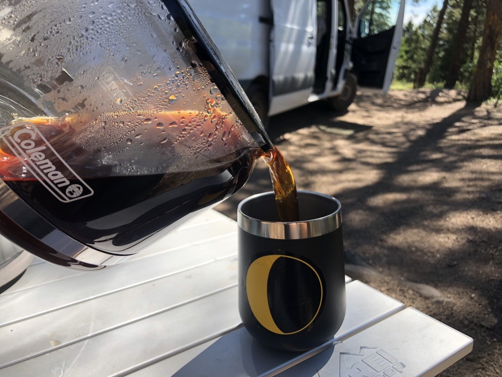 thumbnail image 2 of Coleman Quikpot 10 Cup Propane Coffee Maker 4500 Btus Brews 10 Cups In 18 Minutes Outdoor Coffee Maker For Camping Hunting Tailgating More 2 of 12