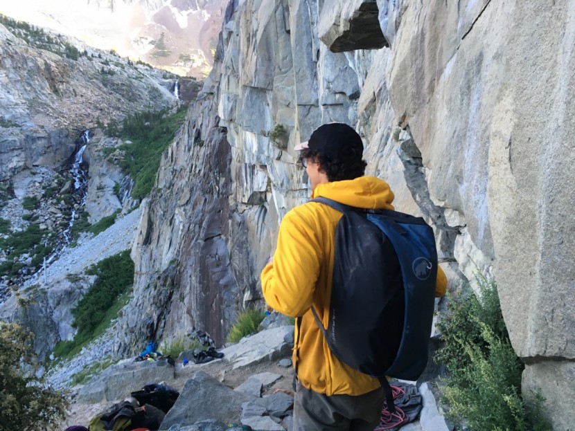 rope bag - backpack straps make long approaches much more enjoyable.