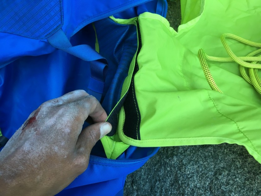 rope bag - being able to remove the tarp makes it easier to move your rope...