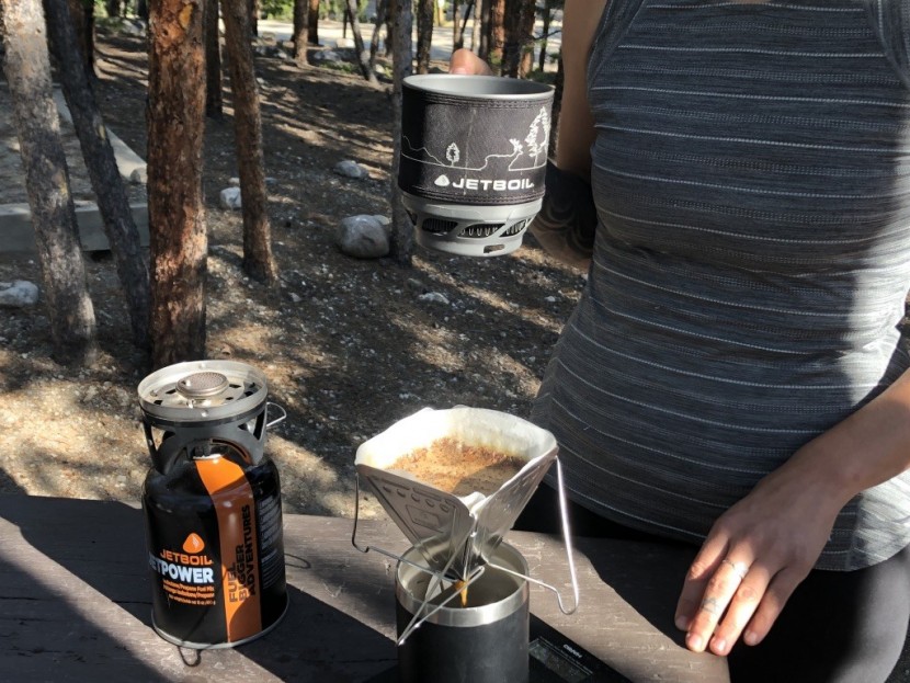 snow peak collapsible coffee drip - this isn't an ultralight brewer but if you're car camping or have a...