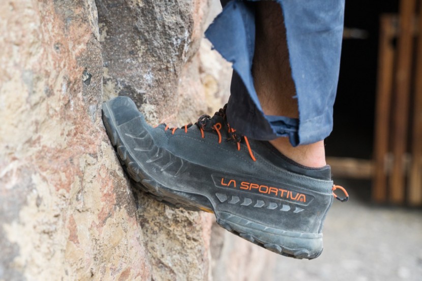 la sportiva tx4 - the vibram rubber gives our tester extra confidence when smearing.