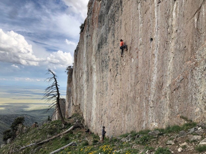 quickdraw - andrew testing the popular and easy to use petzl djinn on the very...