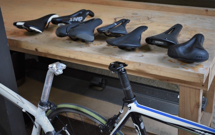 bike saddle - having a friend who rides and collects saddles is a great way to try...
