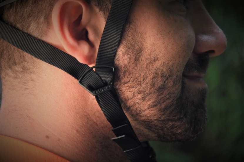 giro's chinstrap y-buckles can easily be adjusted to be either lower...