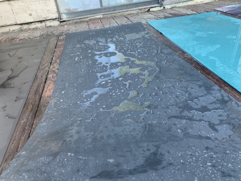 clever yoga better grip - liquid on the better grip beads up in a lot of different places...