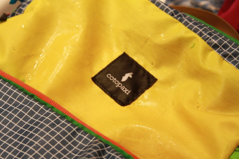 cotopaxi tasra 16l - while the external fabric beads for a second or two, it eventually...