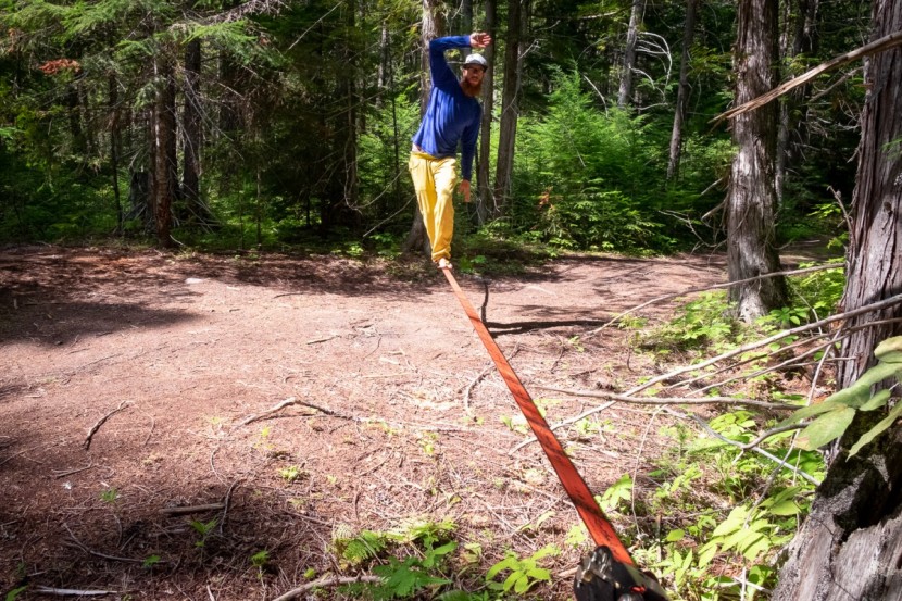 slackline - the zen monkey kit is a great learning line that is a blast to walk.