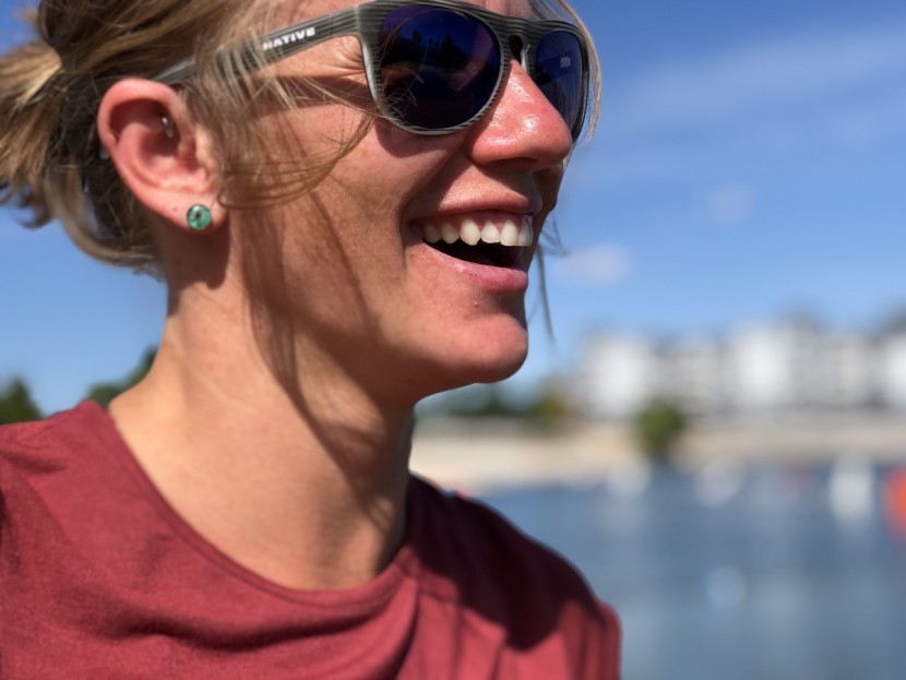 native eyewear sanitas - great protection in a funky frame.