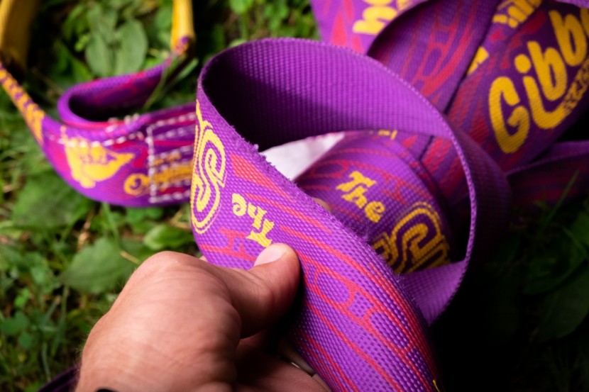 slackline - it was sometimes tricky to keep the webbing aligned in the ratchet...