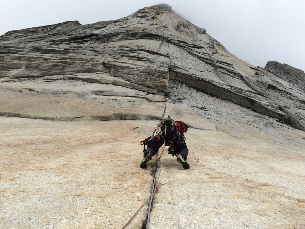 climbing slings - despite the straight up look of this crack at the base of the...