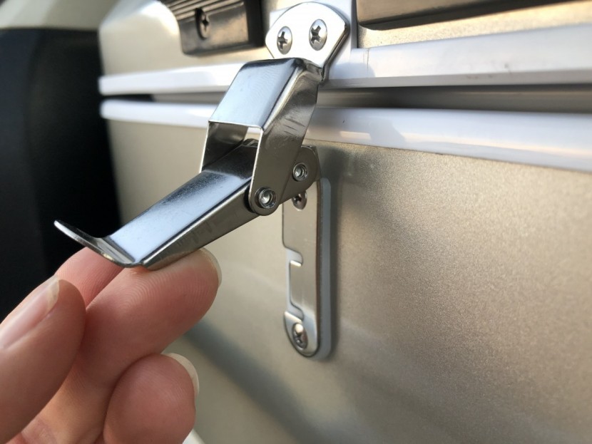 engel platinum mt35 - a very secure metal latch holds this cooler tight against the...